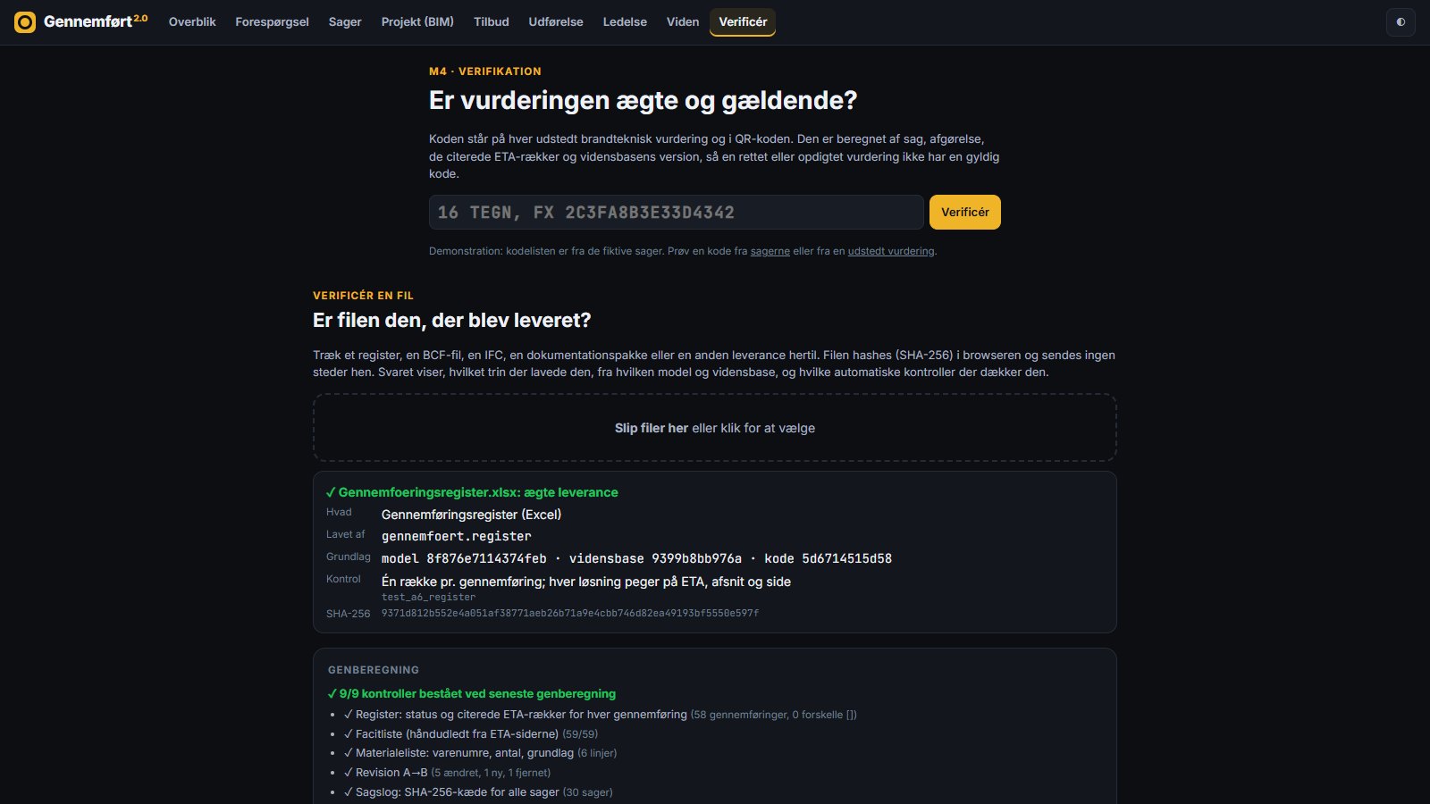 File verification in the browser